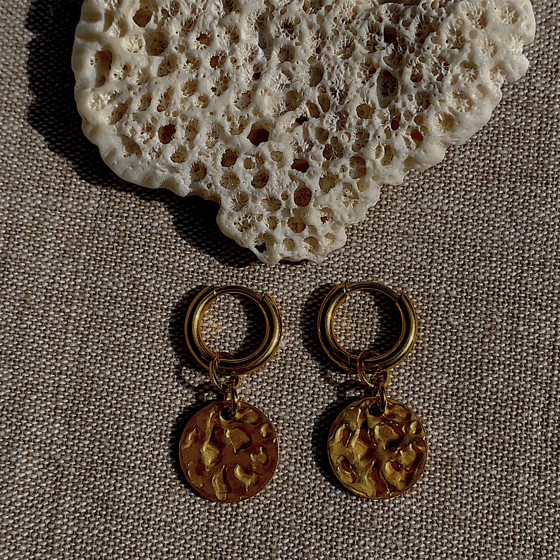 Golden Plate Hoops Gold 