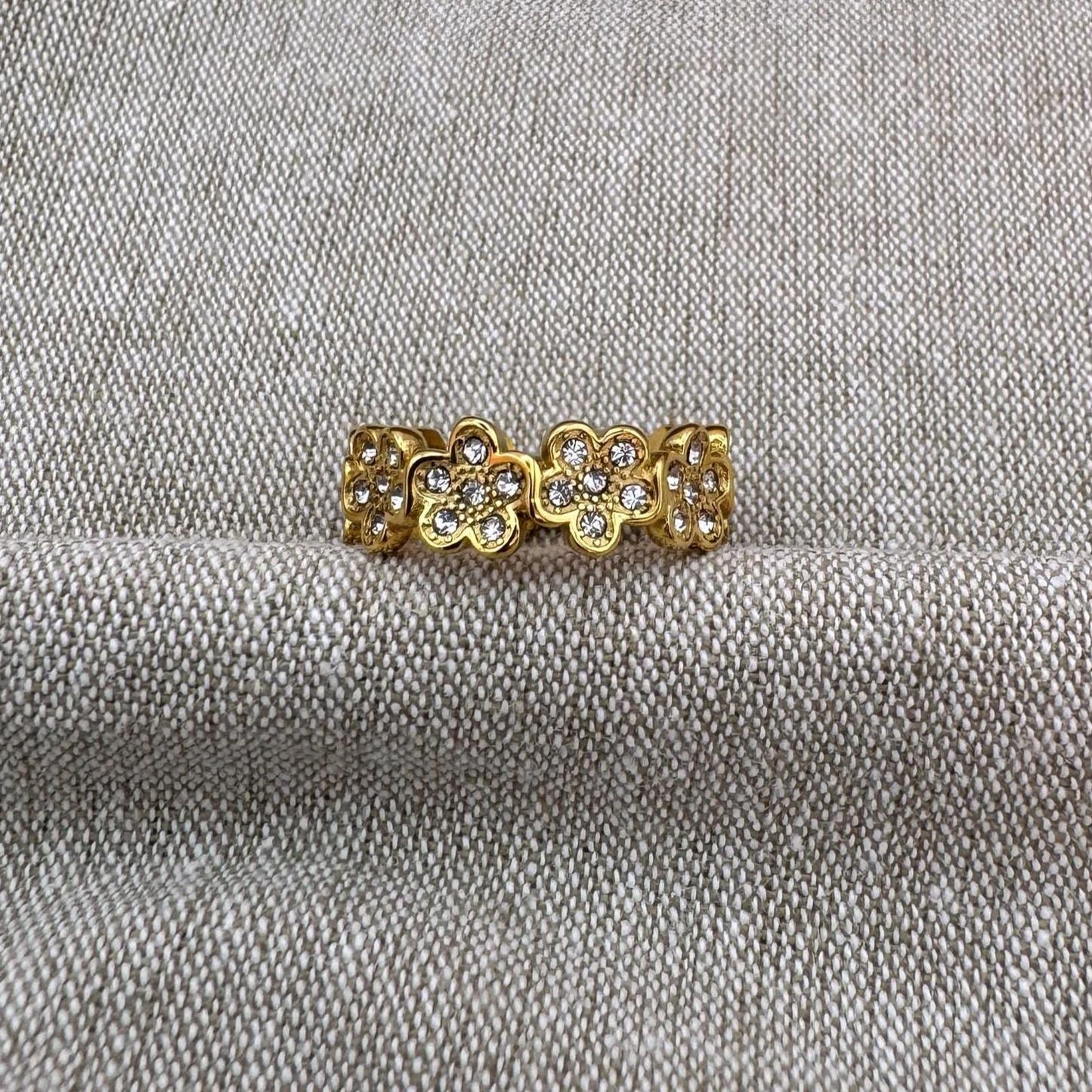 Flower Zirkonia Ring